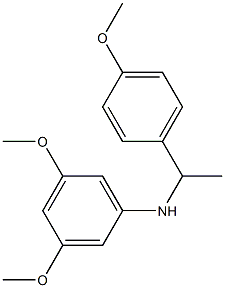 3,5-dimethoxy-N-[1-(4-methoxyphenyl)ethyl]aniline 结构式