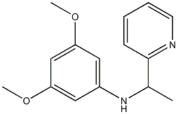 3,5-dimethoxy-N-[1-(pyridin-2-yl)ethyl]aniline 结构式