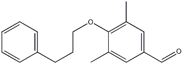 3,5-dimethyl-4-(3-phenylpropoxy)benzaldehyde 结构式