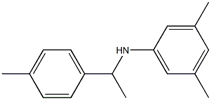 3,5-dimethyl-N-[1-(4-methylphenyl)ethyl]aniline 结构式