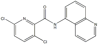 3,6-dichloro-N-(quinolin-5-yl)pyridine-2-carboxamide 结构式