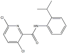 3,6-dichloro-N-[2-(propan-2-yl)phenyl]pyridine-2-carboxamide 结构式