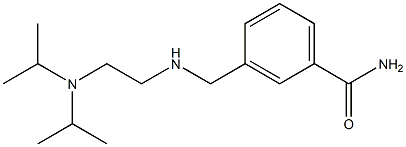 3-[({2-[bis(propan-2-yl)amino]ethyl}amino)methyl]benzamide 结构式