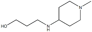 3-[(1-methylpiperidin-4-yl)amino]propan-1-ol 结构式