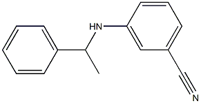 3-[(1-phenylethyl)amino]benzonitrile 结构式