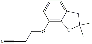 3-[(2,2-dimethyl-2,3-dihydro-1-benzofuran-7-yl)oxy]propanenitrile 结构式