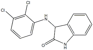 3-[(2,3-dichlorophenyl)amino]-2,3-dihydro-1H-indol-2-one 结构式