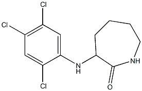 3-[(2,4,5-trichlorophenyl)amino]azepan-2-one 结构式