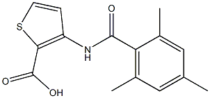 3-[(2,4,6-trimethylbenzene)amido]thiophene-2-carboxylic acid 结构式