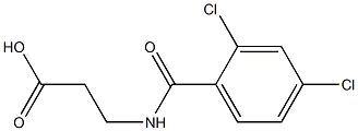 3-[(2,4-dichlorobenzoyl)amino]propanoic acid 结构式