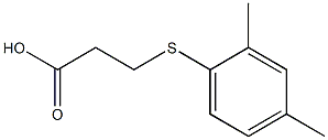 3-[(2,4-dimethylphenyl)thio]propanoic acid 结构式