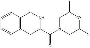 3-[(2,6-dimethylmorpholin-4-yl)carbonyl]-1,2,3,4-tetrahydroisoquinoline 结构式