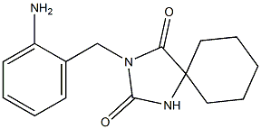 3-[(2-aminophenyl)methyl]-1,3-diazaspiro[4.5]decane-2,4-dione 结构式