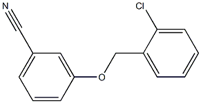 3-[(2-chlorophenyl)methoxy]benzonitrile 结构式