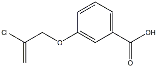 3-[(2-chloroprop-2-enyl)oxy]benzoic acid 结构式