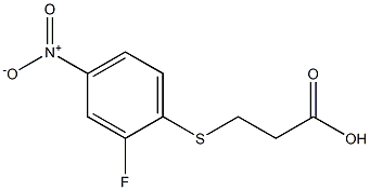 3-[(2-fluoro-4-nitrophenyl)sulfanyl]propanoic acid 结构式