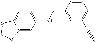 3-[(2H-1,3-benzodioxol-5-ylamino)methyl]benzonitrile 结构式