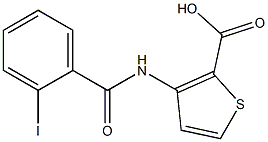 3-[(2-iodobenzoyl)amino]thiophene-2-carboxylic acid 结构式