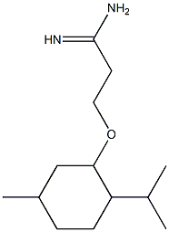 3-[(2-isopropyl-5-methylcyclohexyl)oxy]propanimidamide 结构式