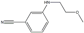 3-[(2-methoxyethyl)amino]benzonitrile 结构式