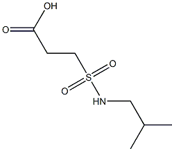 3-[(2-methylpropyl)sulfamoyl]propanoic acid 结构式