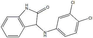 3-[(3,4-dichlorophenyl)amino]-2,3-dihydro-1H-indol-2-one 结构式