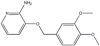 3-[(3,4-dimethoxyphenyl)methoxy]pyridin-2-amine 结构式