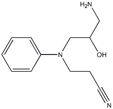 3-[(3-amino-2-hydroxypropyl)(phenyl)amino]propanenitrile 结构式