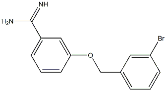 3-[(3-bromobenzyl)oxy]benzenecarboximidamide 结构式