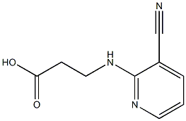 3-[(3-cyanopyridin-2-yl)amino]propanoic acid 结构式