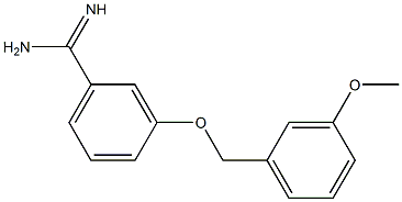 3-[(3-methoxybenzyl)oxy]benzenecarboximidamide 结构式