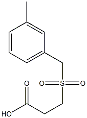 3-[(3-methylbenzyl)sulfonyl]propanoic acid 结构式