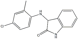 3-[(4-chloro-2-methylphenyl)amino]-2,3-dihydro-1H-indol-2-one 结构式