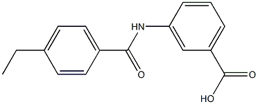 3-[(4-ethylbenzene)amido]benzoic acid 结构式