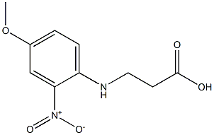 3-[(4-methoxy-2-nitrophenyl)amino]propanoic acid 结构式