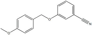3-[(4-methoxyphenyl)methoxy]benzonitrile 结构式
