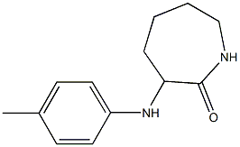 3-[(4-methylphenyl)amino]azepan-2-one 结构式