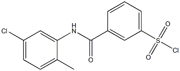 3-[(5-chloro-2-methylphenyl)carbamoyl]benzene-1-sulfonyl chloride 结构式