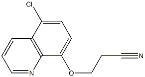 3-[(5-chloroquinolin-8-yl)oxy]propanenitrile 结构式
