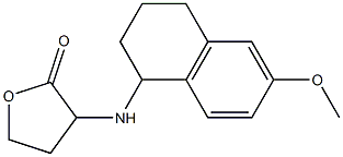 3-[(6-methoxy-1,2,3,4-tetrahydronaphthalen-1-yl)amino]oxolan-2-one 结构式