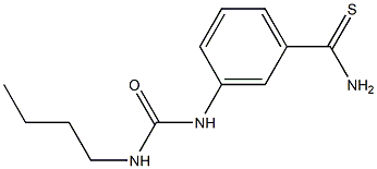 3-[(butylcarbamoyl)amino]benzene-1-carbothioamide 结构式