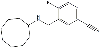 3-[(cyclooctylamino)methyl]-4-fluorobenzonitrile 结构式