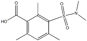 3-[(dimethylamino)sulfonyl]-2,4,6-trimethylbenzoic acid 结构式