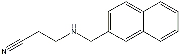 3-[(naphthalen-2-ylmethyl)amino]propanenitrile 结构式