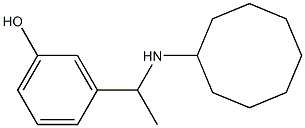 3-[1-(cyclooctylamino)ethyl]phenol 结构式