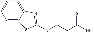 3-[1,3-benzothiazol-2-yl(methyl)amino]propanethioamide 结构式