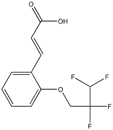 3-[2-(2,2,3,3-tetrafluoropropoxy)phenyl]prop-2-enoic acid 结构式