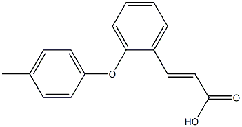 3-[2-(4-methylphenoxy)phenyl]prop-2-enoic acid 结构式