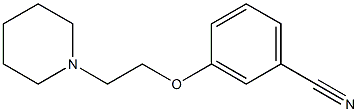 3-[2-(piperidin-1-yl)ethoxy]benzonitrile 结构式