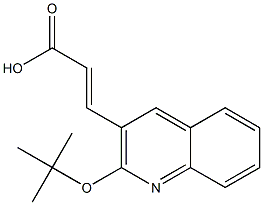 3-[2-(tert-butoxy)quinolin-3-yl]prop-2-enoic acid 结构式